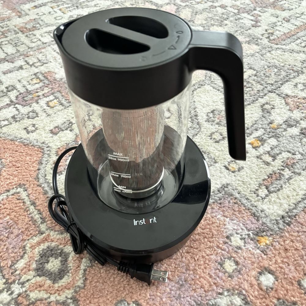 Instant Cold Brew Electric Coffee Maker 4 Cup 32 Ounce Tea